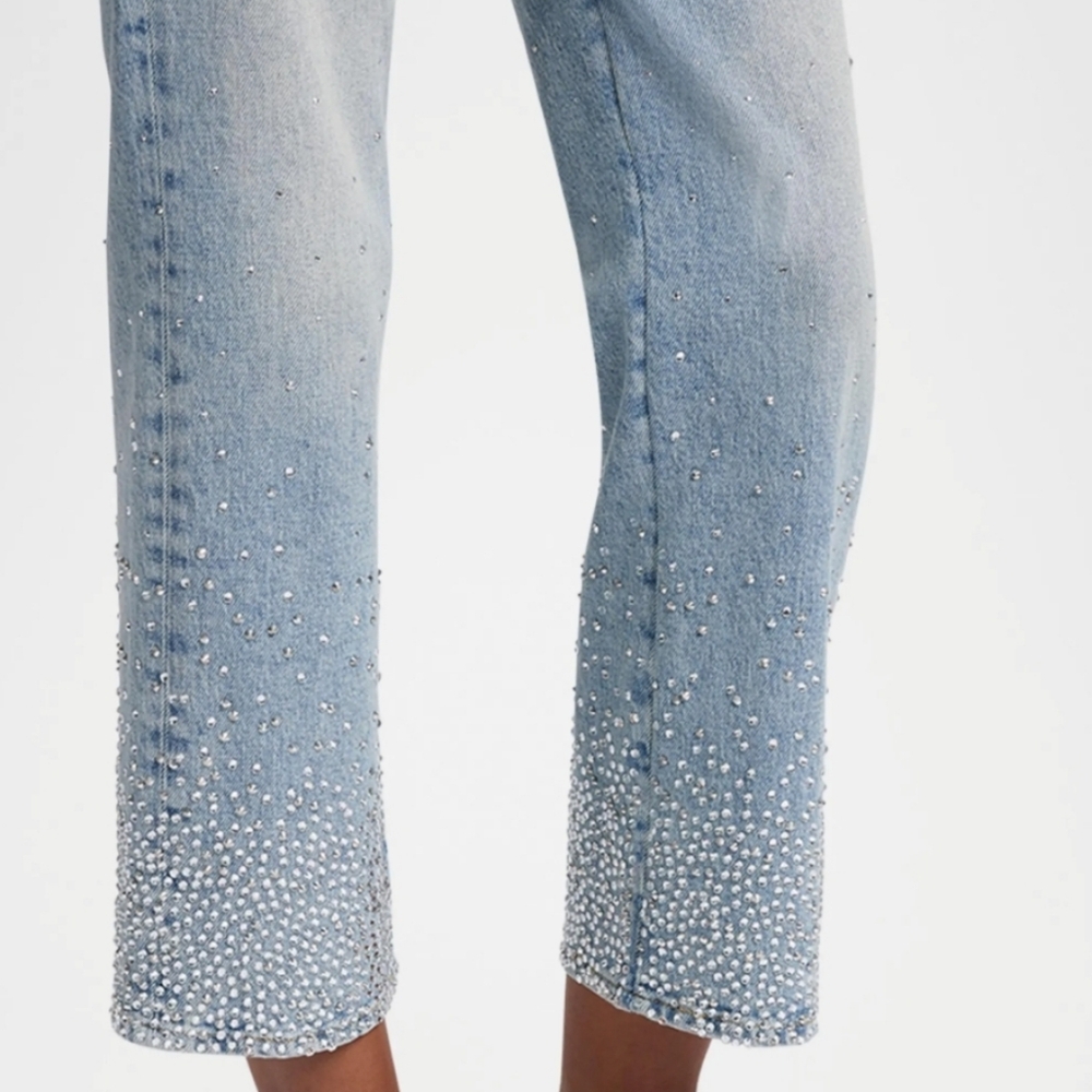 [7 for all mankind] Logan Embellished Stovepipe Jeans